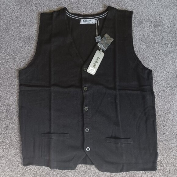 𝓥𝓲𝓷𝓽𝓪𝓰𝓮 Lavané Vest Black M - Picture 1 of 6